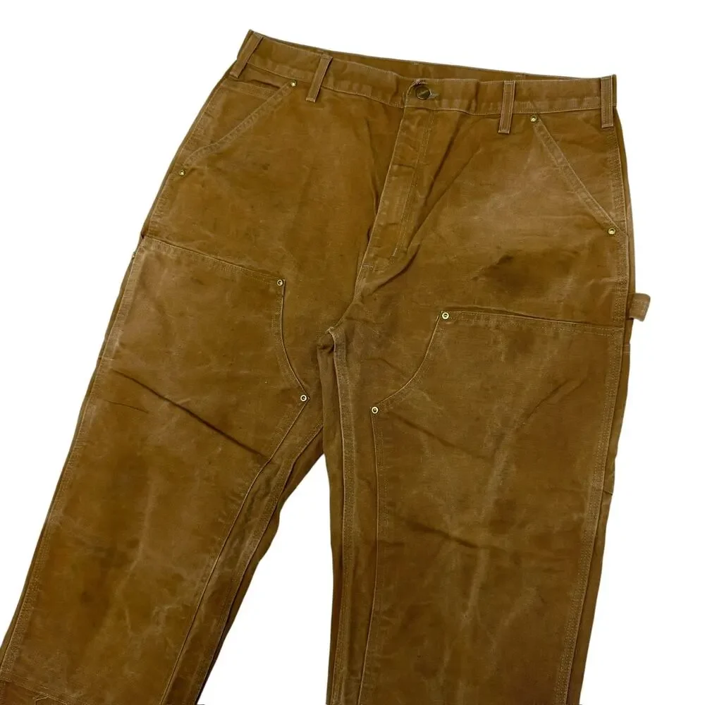 Carhartt brown double knee work wear carpenter pants